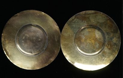 SET of 2 silver patens hallmarked old and...