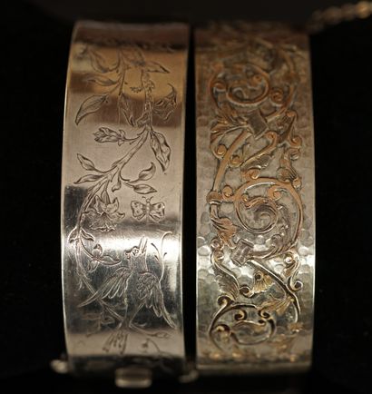 ENSEMBLE en argent min 800/°° comprenant...