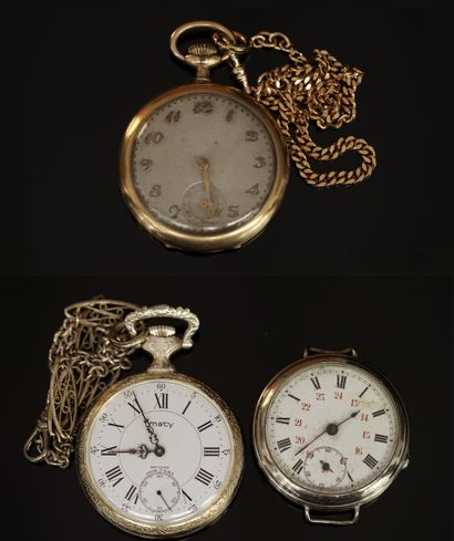 ENSEMBLE DE 2 MONTRES GOUSSET et 1 transformée...