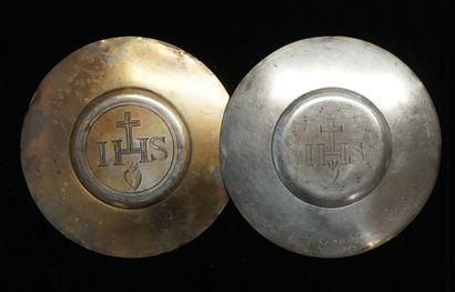 SET of 2 silver patens hallmarked old and...