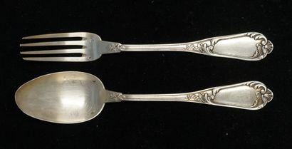 HENRI SOUFFLOT - Silver 925/°° COUVER with...