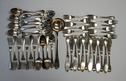 ERCUIS - CHRISTOFLE - ET DIVERS - Silver-plated...