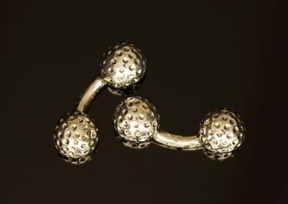 HERMES - PAIRE DE BOUTONS DE MANCHETTE en...