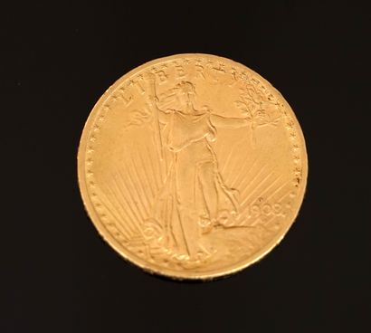 PIECE de 20 DOLLARS or. PB: 33.4g