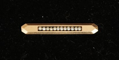 BROCHE BARRETTE DE BEBE en or jaune 18K (750/°°),...