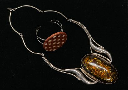 ENSEMBLE en argent 925/°° comprenant 1 COLLIER...