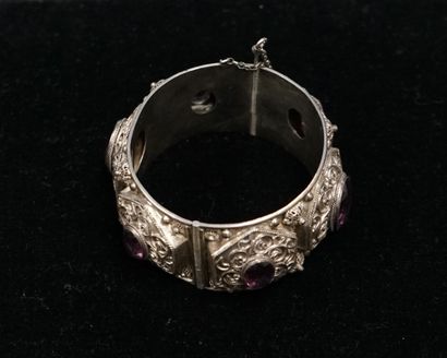 BRACELET JONC large ouvrant en argent min...