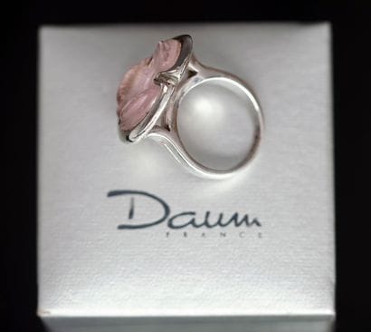 DAUM - BAGUE en argent 925/°° formant une...