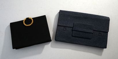 MORABITO - Petite pochette de soirée en satin...