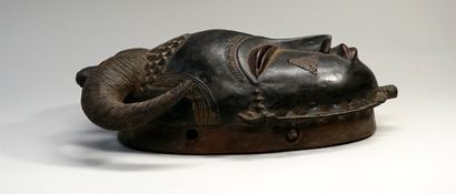 Masque présentant un visage humain aux yeux...