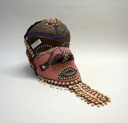 Grand masque heaume style Kuba de RDC. (ex...