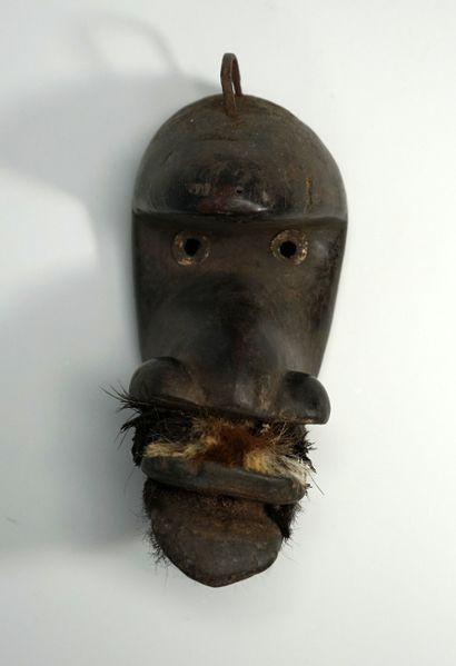 Masque passeport. Il est doté d’une moustache...