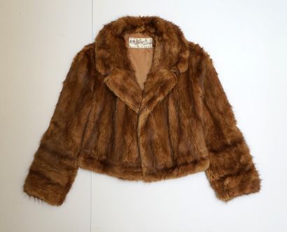 BERGER FOURRURES - VESTE SPENCER en zibeline,...