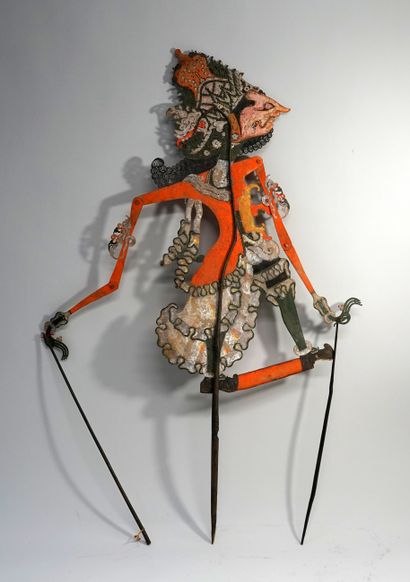 Ancienne marionnette présentant Krishna de...