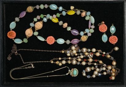 LINDA LACROIX - Ensemble de 2 colliers en...