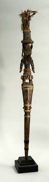 Curieux bâton/sceptre de commandement. Il...