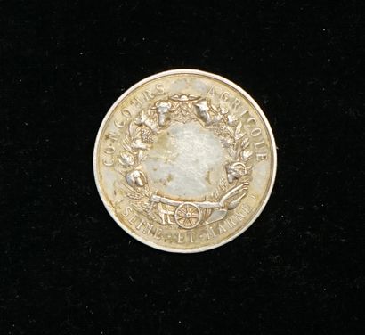 Médaille en argent Napoléon III 