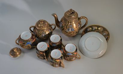 Service à thé ou à café en porcelaine de...