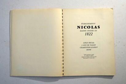 ETABLISSEMENTS NICOLAS - Liste des grands...