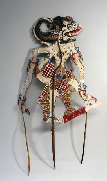 Ancienne marionnette présentant Hanuman de...