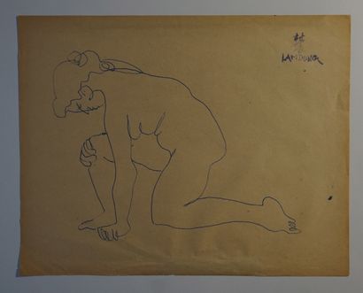 Lam DONG - Ensemble de quatre dessins à l'encre...