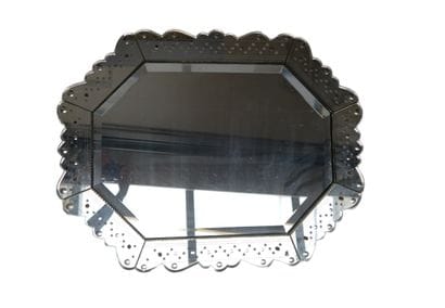 MIROIR en verre style de Venise, octogonal,...