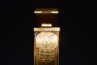 Rigid FLAT BRACELET in 18k (750/°°) yellow...