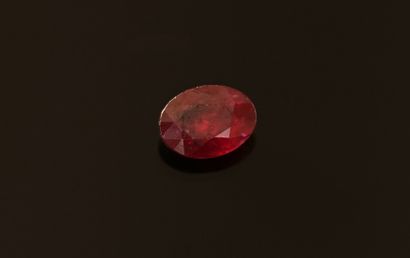 RUBY ON PAPER oval faceted, 1.1ct.