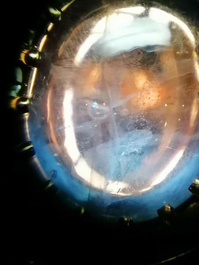 18K (750/°°) yellow gold RING, set with a...