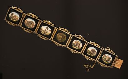 BRACELET in silver and silver gilt min 800/°°...