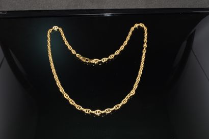 18K (750°°) yellow gold CHAIN, men's model,...