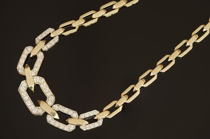 COLLAR in 14K (585°°) yellow gold, adorned...