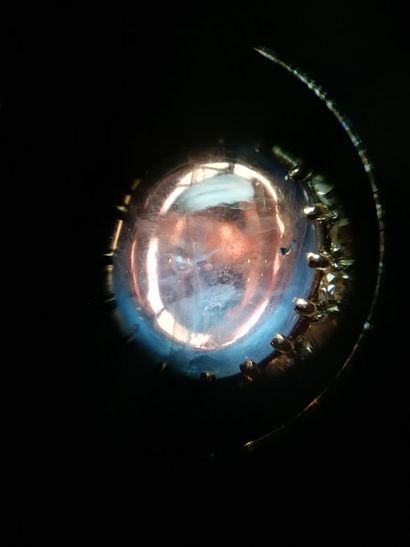 18K (750/°°) yellow gold RING, set with a...