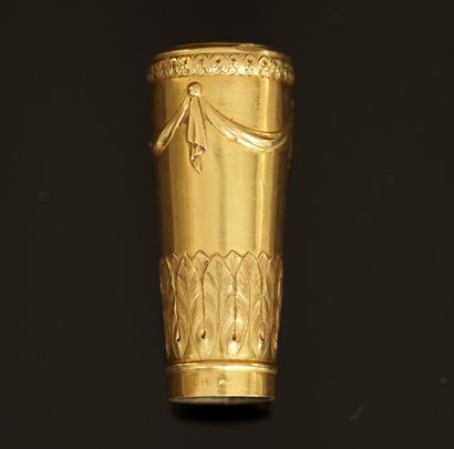 POMMEAU de canne ou d'ombrelle en or 18k...