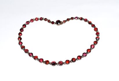 COLLAR in 18K (750°°) rose gold, river set...