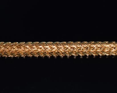 NECKLACE in 18k (750/°°) yellow gold with...