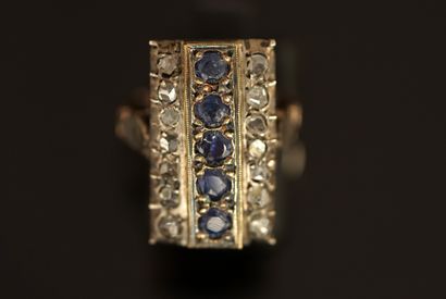 9K (375/°°) yellow gold and min. 800/°° silver...