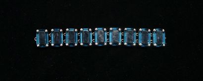 BRACELET COUTURE en métal argenté à maillons...