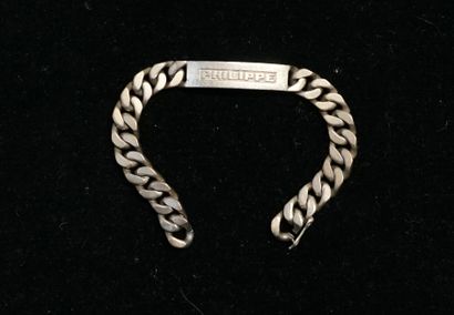 GOURMETTE en argent 800/°° marquée 