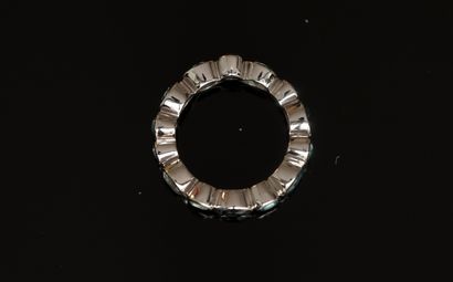 BAGUE en argent doré 925/°° type alliance...