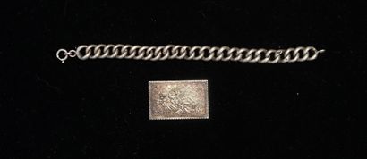 ENSEMBLE en argent min 800/°° et 999/°° comprenant...