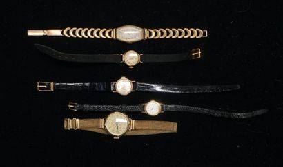 ENSEMBLE de 5 MONTRES bracelet de femme en...