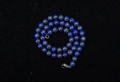 COLLIER de boules de lapis lazuli (8mm),...