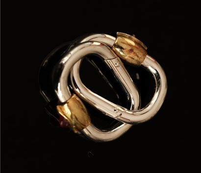 YVES SAINT-LAURENT - PAIRE DE BOUTON DE MANCHETTES...