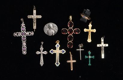 RELIGIOSA - ENSEMBLE en argent min 800/°°...