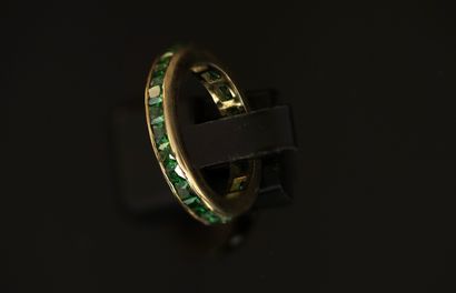 ALLIANCE en argent doré 925/°° sertie de...