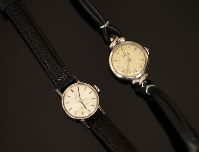 OMEGA - ENSEMBLE de 2 MONTRES bracelet de...