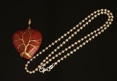 CHAINE boules en argent et argent doré 925/°°...