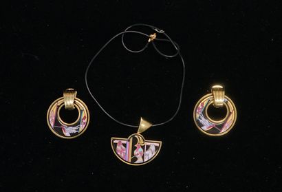 MICHAELA FREY TEAM - PENDENTIF et PAIRE DE...