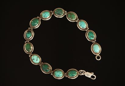 BRACELET en argent min 800/°° composé de...